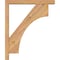 Ekena Millwork Westlake Block Smooth Bracket w/ Offset Brace, Western Red Cedar, 3 1/2"W x 20"D x 24"H BKT0402X20X24WTL05SWR - alternate 2
